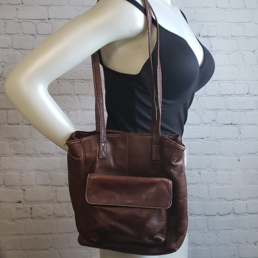 Vintage 90s Hobo International Leather Bag